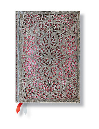 Diář 2013 - Silver Filigree Blush Pink - 12 měsíční, midi 120x170 Vertical