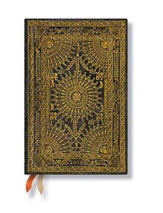 Diář 2013 - Ventaglio Marrone - 12 měsíční, mini 95x140 Day-at-a-Time