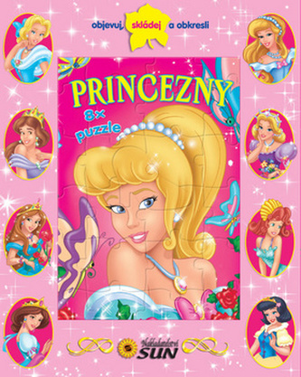 Princezny - Objevuj, skládej a obkresli