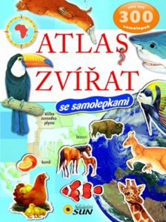 Atlas zvířat - 300 samolepek - 2. vydání