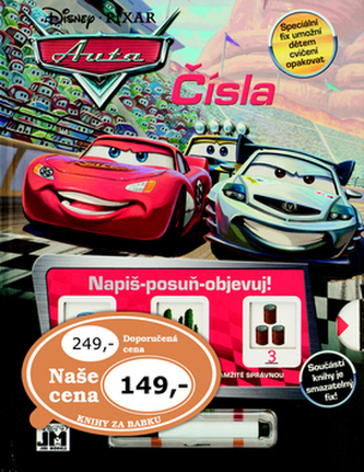 Auta Napiš-posuň-objevuj! Čísla