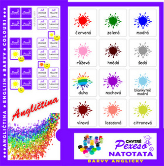 Pexeso Natotata Barvy anglicky