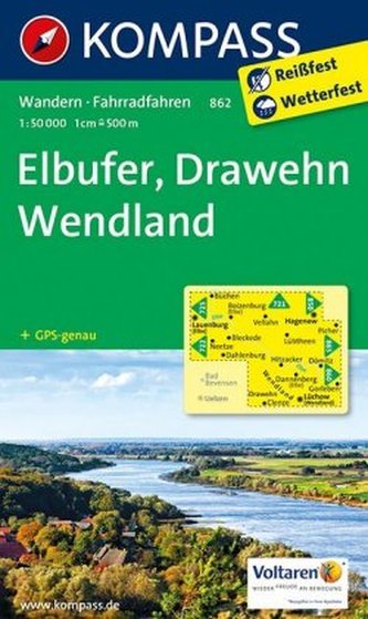 Kompass Karte Elbufer - Drawehn - Wendland