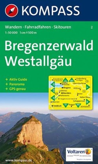 Kompass Karte Bregenzerwald, Westallgäu