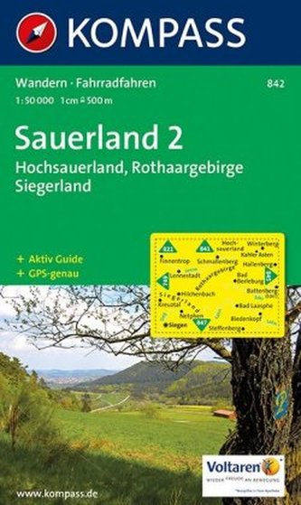 Kompass Karte Sauerland. Tl.2