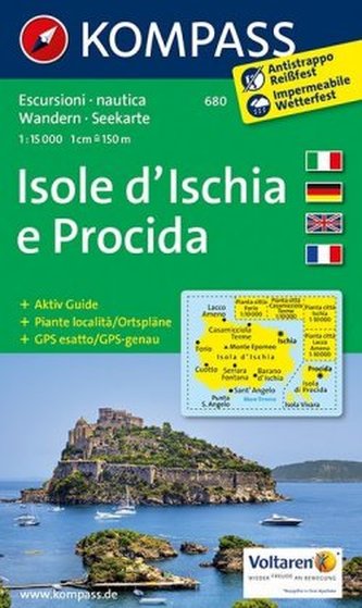 Kompass Karte Isole d' Ischia e Procida