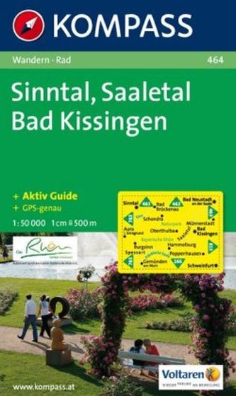 Kompass Karte Sinntal, Saaletal, Bad Kissingen