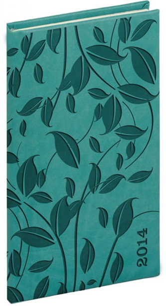 Diář 2014 -Tucson-Vivella speciál - Kapesní, tyrkysová, lístky