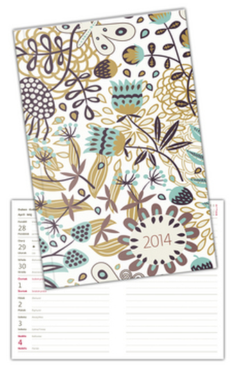 Diář 2014 Poketto Floral