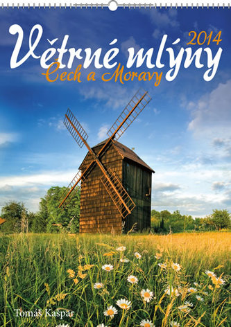 Větrné mlýny Čech a Moravy - nástěnný kalendář 2014