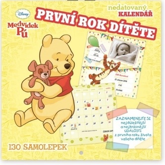 Medvídek Pú První rok dítěte - nástěnný kalendář