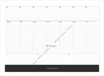 Kalendář stolní 2017 - Mapový stolní blok modrý