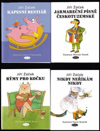 Komplet - Nikdy neříkám nikdy,Rýmy pro kočku,Kapesní bestiář,Jarmareční písně Českotuzemské
