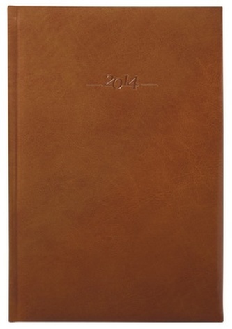 Diář 2014 - Titan hnědý - denní A4