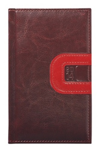 Diář 2014 - Zeus hnědo-červený - Kapesní