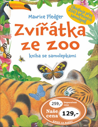 Zvířátka ze ZOO - kniha se samolepkami