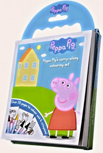 60 omalovánek Prasátko Peppa + voskovky + DVD
