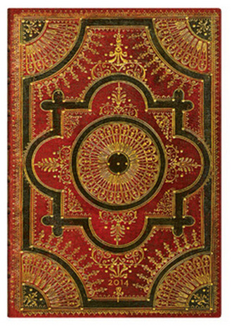 Diář 2014 - Ventaglio Rosso grande (12-měsíční vertical)