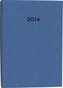 Diář B6 CHARME týdenní modrý 2014