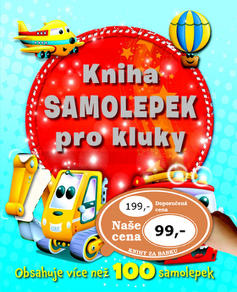 Kniha samolepek pro kluky