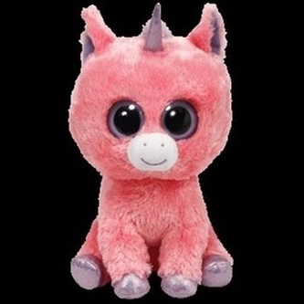 Plyš očka jednorožec pink střední