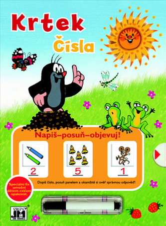 Krtek Napiš-posuň-objevuj! Čísla