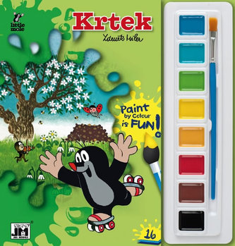 Krtek omalovánka s vodovkami