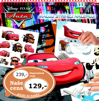 Auta - Maluj,stříhej,nalepuj!