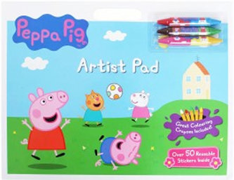 Velká sada omalovánek Prasátko Peppa s voskovkami