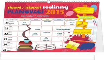 Kalendář 2015 - Týdenní rodinný plánovací kalendář s háčkem