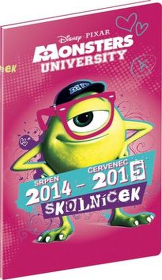 Diář 2015 - W. Disney Univerzita pro příšerky - diář školníček