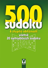 500 sudoku - 6 stupňů obtížnosti včetně 20 netradičních sudoku