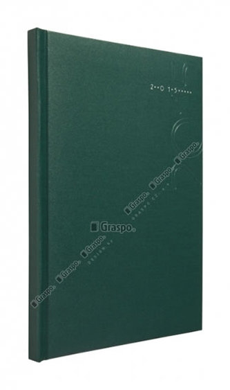 Diář 2014 - Kronos zelený - matný týdenní A5