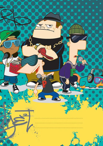 Phineas & Ferb Boys - školní sešit A4, 40 listů, linkovaný
