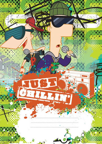 Phineas & Ferb Boys - školní sešit A4, 40 listů, nelinkovaný