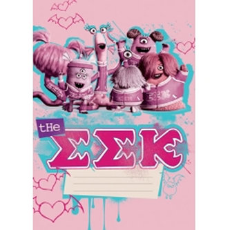 Příšerky Girls - školní sešit A4, 40 listů, linkovaný