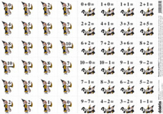 Pexeso na počítání 1,2