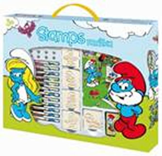 Šmoulové - razítka v kufříku