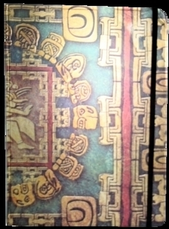 Zápisník s gumičkou A4 210x290 mm mayské ornamenty