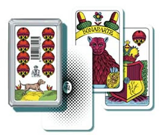 Jednohlavý mariáš - plastová krabička. - háček