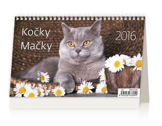 Kočky/Mačky 2016 - stolní kalendář