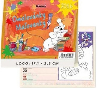 Kalendář stolní 2016 - MiniMax - Omalovánky