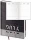 Diář 2016 - Pony A5 denní - černá/šedá