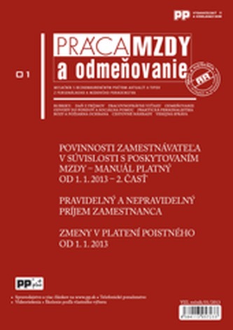 Práca, mzdy a odmeňovanie 1/2013