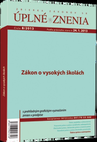 UZZ 8/2013 Zákon o vysokých školách