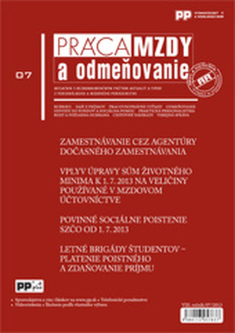 Práca, mzdy a odmeňovanie 7/2013
