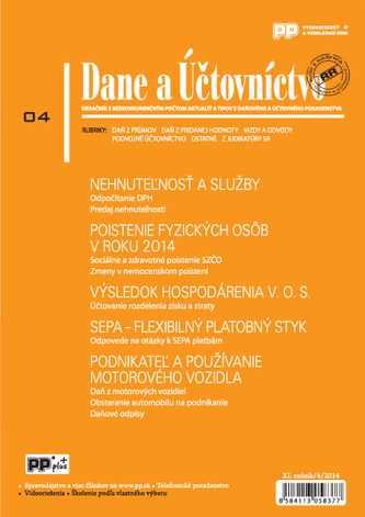 Dane a účtovníctvo 4/2014
