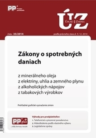 UZZ 35/2014 Zákony o spotrebných daniach