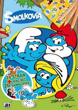 24 strán + viac než 20 samolepiek! Šmolkovia