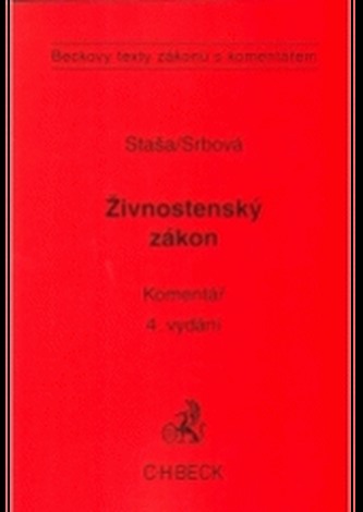 Živnostenský zákon - 4. vydání Živnostenský zákon - 4. vydání